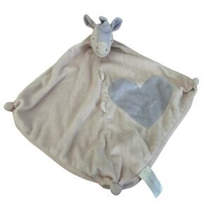 Angel Dear Unicorn Lovey W/ Heart Pink & Purple Baby Security Blanket